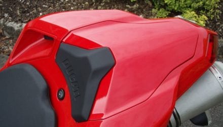 Ducati 848 fiberglass passenger seat cover/cowl